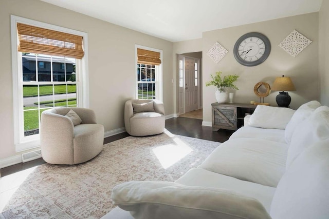 3416 Meadowlark Dr, Edgewood, KY 41018 - living room featuring baseboards and wood finished floors