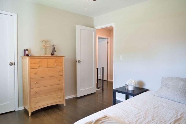 3416 Meadowlark Dr, Edgewood, KY 41018 - bedroom with dark wood finished floors and baseboards
