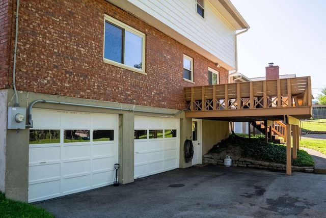 3416 Meadowlark Dr, Edgewood, KY 41018 - view of side of home with driveway, brick siding, and stairway
