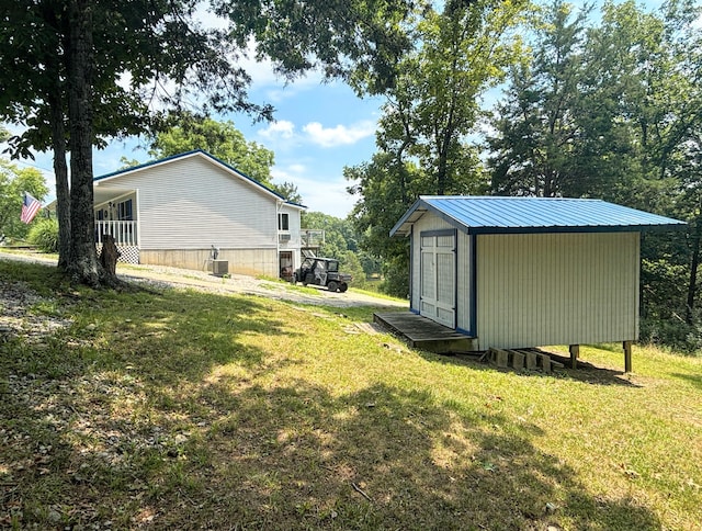445 Elk Lk Lot 945/946, Owenton, KY 40359 - view of green lawn featuring central air condition unit