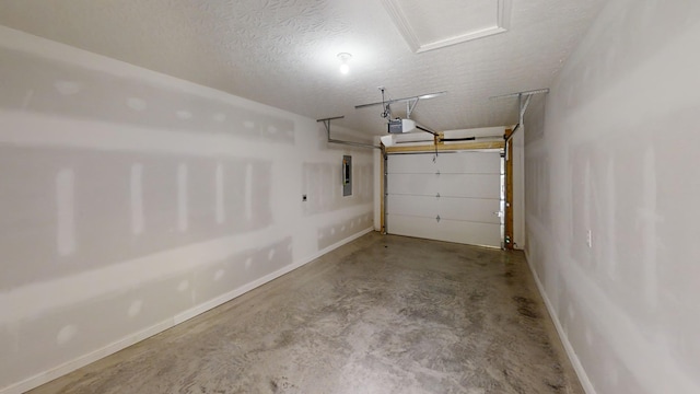 489 Eagle Creek Dr, Dry Ridge, KY 41035 - garage featuring baseboards, a garage door opener, and electric panel