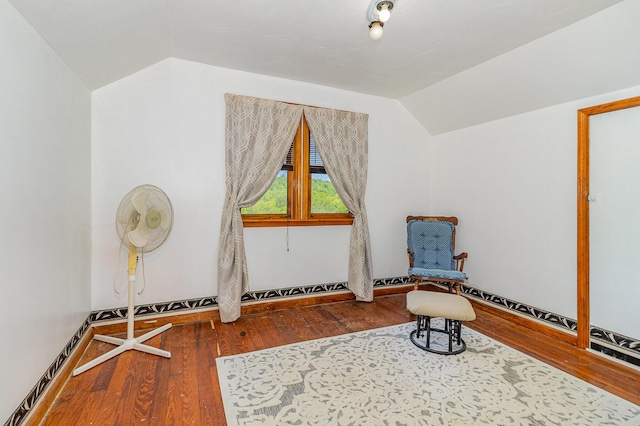 2196 Stevens Branch Rd, Alexandria, KY 41001 - sitting room featuring lofted ceiling and wood finished floors