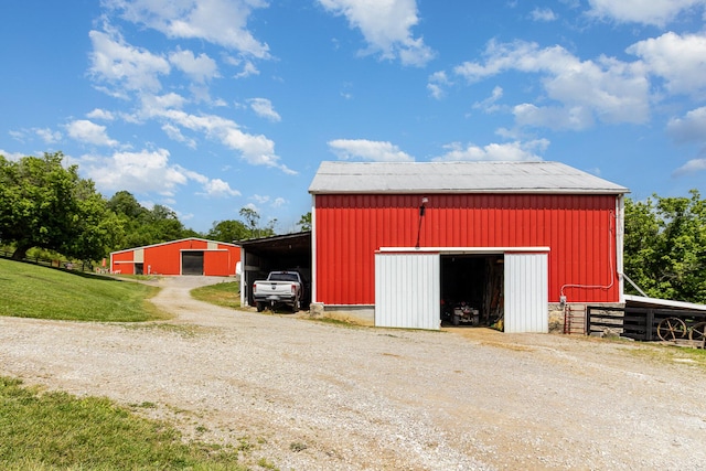 2196 Stevens Branch Rd, Alexandria, KY 41001 - view of pole building with dirt driveway