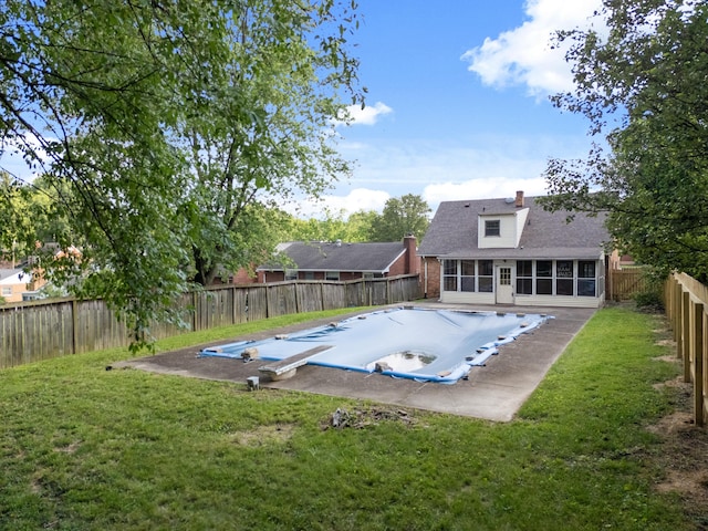 420 Locust St, Erlanger, KY 41018 - view of swimming pool featuring a sunroom