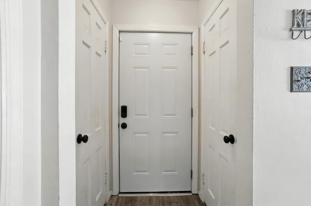 3314 Elizabeth St, Erlanger, KY 41018 - doorway featuring dark wood-style flooring