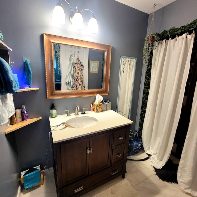4071 Elizabeth Dr, Independence, KY 41051 - full bath with vanity and a shower with shower curtain