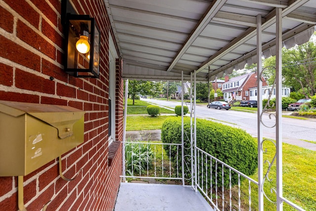1191 Wilson Rd, Bellevue, KY 41073 - covered porch featuring a residential view