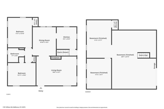 1191 Wilson Rd, Bellevue, KY 41073 - property floor plan