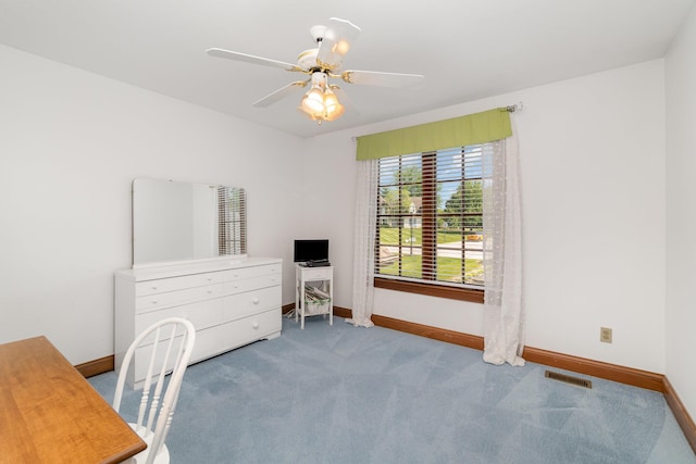 2090 Edenderry Dr, Fort Mitchell, KY 41017 - office featuring baseboards, carpet, and ceiling fan