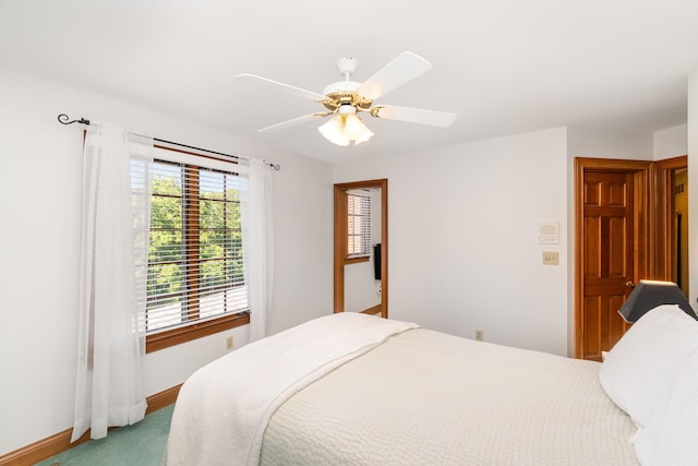 2090 Edenderry Dr, Fort Mitchell, KY 41017 - carpeted bedroom with baseboards and a ceiling fan