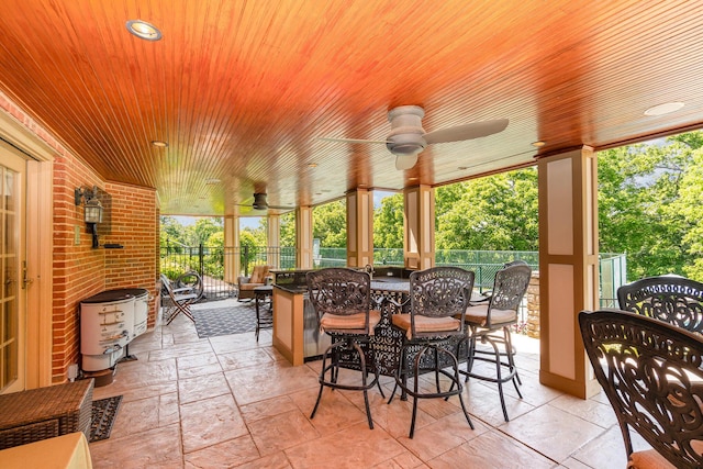 2090 Edenderry Dr, Fort Mitchell, KY 41017 - view of patio / terrace featuring ceiling fan