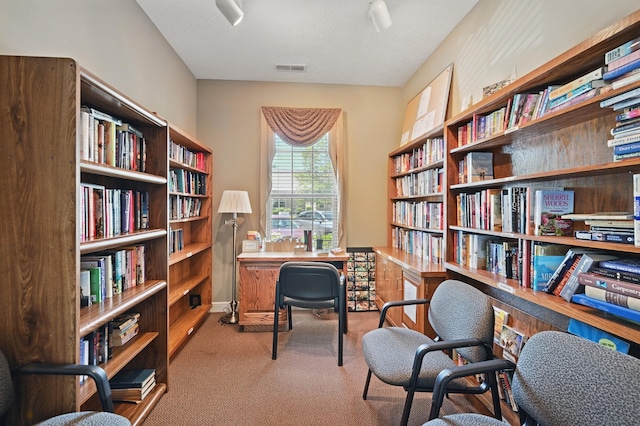 9072 Timberbrook Ln Unit B, Florence, KY 41042 - office area with bookshelves and carpet flooring