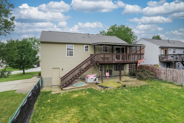 1837 Asbury Way, Hebron, KY 41048 - back of house with stairs and a deck