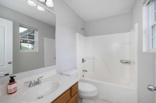 1837 Asbury Way, Hebron, KY 41048 - bathroom featuring vanity, toilet, and shower / bath combination