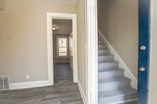 1707 Eastern Ave Unit 1709, Covington, KY 41014 - stairs with baseboards and wood finished floors