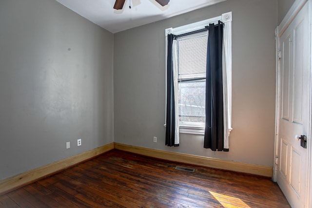 1707 Eastern Ave Unit 1709, Covington, KY 41014 - unfurnished room with a ceiling fan, hardwood / wood-style flooring, and baseboards