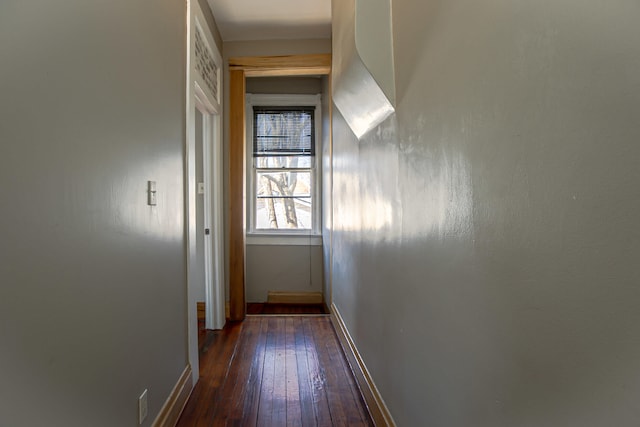 1707 Eastern Ave Unit 1709, Covington, KY 41014 - hallway featuring dark wood-style flooring and baseboards