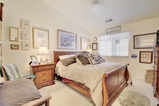2239 Teal Briar Ln Unit 206, Burlington, KY 41005 - bedroom featuring light colored carpet and lofted ceiling
