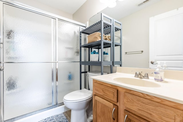 857 Slate Vw, Cold Spring, KY 41076 - full bathroom featuring toilet, a stall shower, vanity, and tile patterned flooring