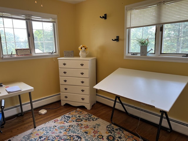 11 Alanna Dr, Wilder, KY 41076 - bedroom with a baseboard heating unit and wood finished floors