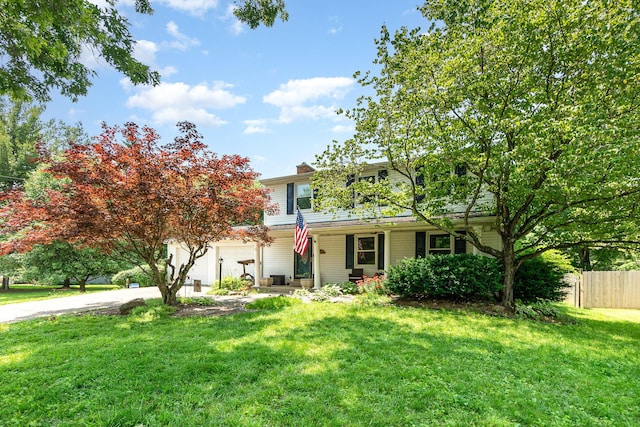 2919 Watts Rd, Burlington, KY 41005 - view of front of property with a garage, driveway, and covered porch