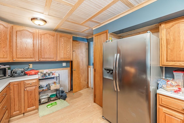 2919 Watts Rd, Burlington, KY 41005 - kitchen with appliances with stainless steel finishes, light wood-type flooring, and light countertops