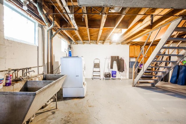 212 James Ave, Erlanger, KY 41018 - basement featuring washer / dryer