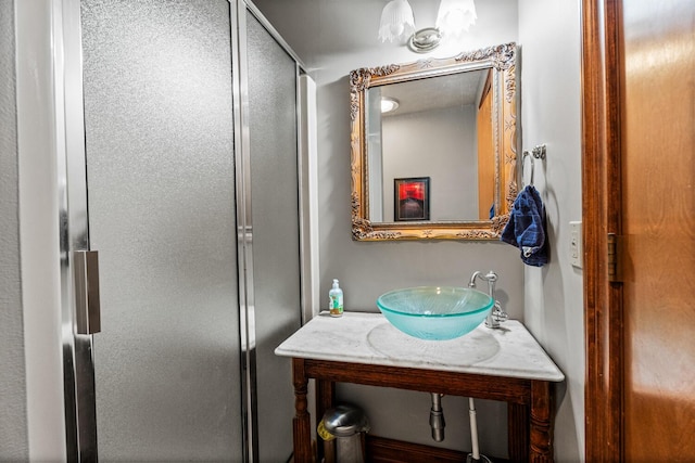 2709 Longbranch Rd, Union, KY 41091 - bathroom featuring a sink and a shower stall