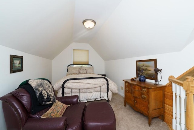 350 Leon Blvd, Williamstown, KY 41097 - bedroom featuring light colored carpet and lofted ceiling