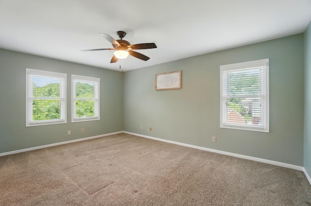 856 Moonstone Ct, Crescent Springs, KY 41017 - unfurnished room featuring carpet flooring, baseboards, and a ceiling fan