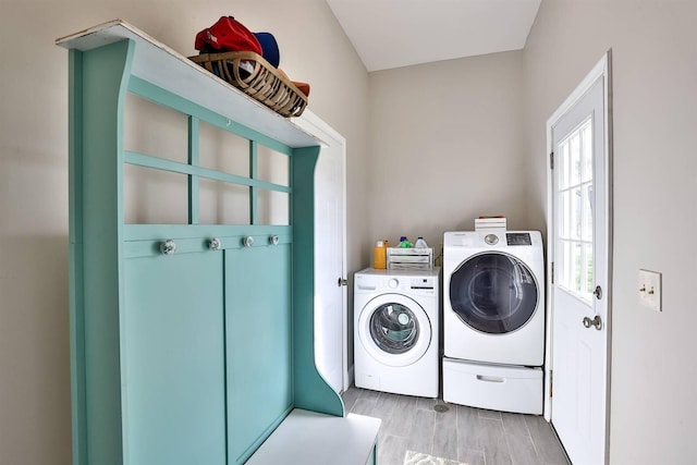 8949 E Main St, Alexandria, KY 41001 - washroom with washer and dryer and wood finished floors
