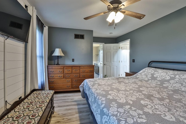 8949 E Main St, Alexandria, KY 41001 - bedroom with wood finished floors and a ceiling fan