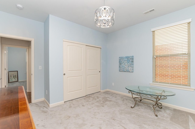 9733 Cobalt Way, Union, KY 41091 - unfurnished room featuring light carpet, baseboards, and a chandelier