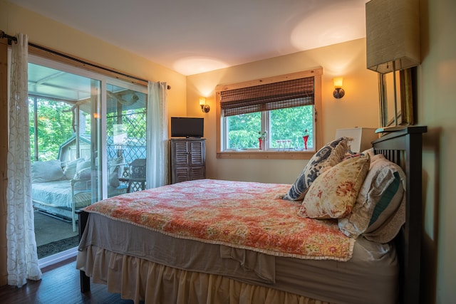 1145 Hillandale Dr, Sanders, KY 41083 - bedroom featuring dark wood-style floors