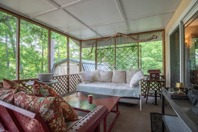 1145 Hillandale Dr, Sanders, KY 41083 - sunroom / solarium featuring outdoor lounge area
