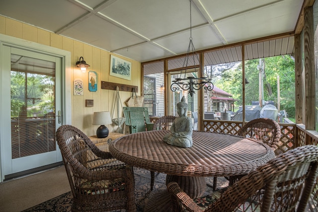1145 Hillandale Dr, Sanders, KY 41083 - sunroom featuring outdoor dining space