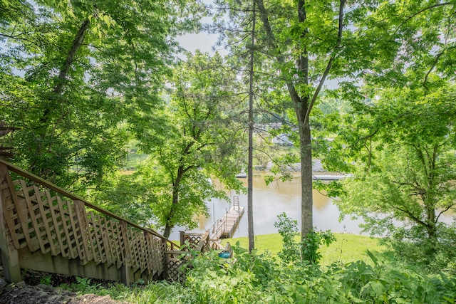 1145 Hillandale Dr, Sanders, KY 41083 - water view featuring stairs