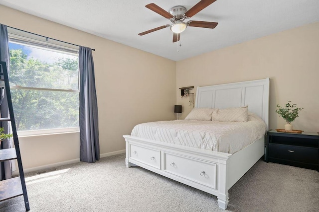 6161 Ridgewood Ct, Florence, KY 41042 - bedroom with light colored carpet and ceiling fan