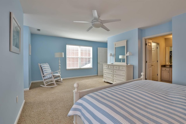 2754 Mansion Pl, Crestview Hills, KY 41017 - bedroom with carpet floors, baseboards, and ceiling fan