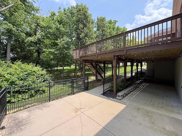 2563 Twin Hills Ct, Union, KY 41091 - view of patio / terrace with stairway and a wooden deck