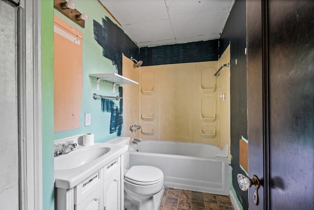 309 Hawthorne St, Covington, KY 41014 - bathroom featuring vanity, toilet, and washtub / shower combination