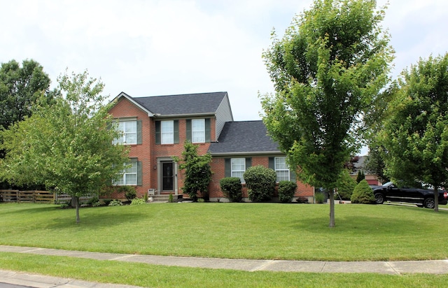 10083 Irish Way, Union, KY 41091 - colonial home featuring brick siding, a front yard, and a shingled roof