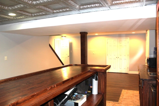 10083 Irish Way, Union, KY 41091 - corridor featuring an ornate ceiling, baseboards, recessed lighting, and wood finished floors