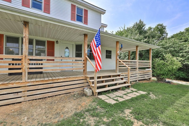575 Stringtown Rd, Corinth, KY 41010 - view of front of property with covered porch and a front lawn