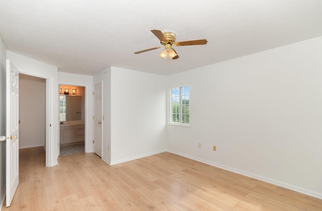 2308 Sawmill Ct Unit 207, Burlington, KY 41005 - unfurnished bedroom with light wood-type flooring, baseboards, and ensuite bathroom