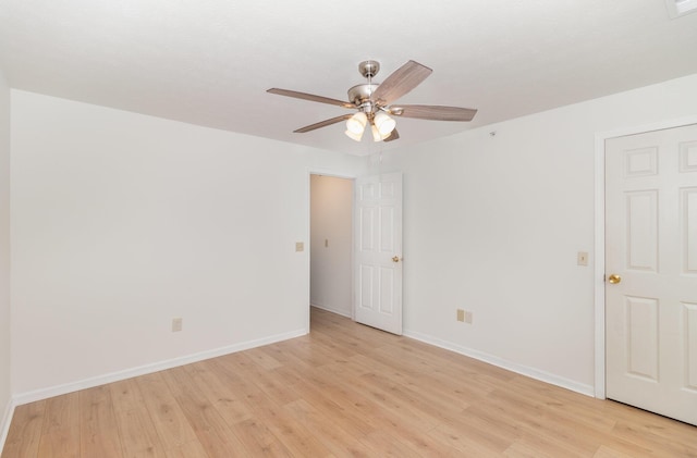 2308 Sawmill Ct Unit 207, Burlington, KY 41005 - unfurnished room featuring ceiling fan, light wood finished floors, and baseboards