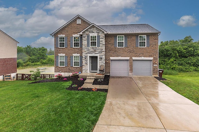 10658 Blooming Ct, Independence, KY 41051 - view of front of house featuring concrete driveway, an attached garage, and brick siding