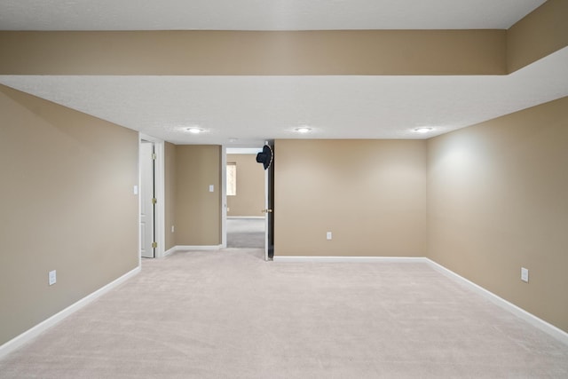 10335 Mackay Ct, Independence, KY 41051 - finished below grade area with light carpet, baseboards, and recessed lighting