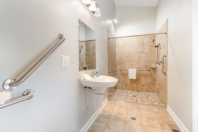 1285 Edinburgh Ln, Union, KY 41091 - bathroom featuring a tile shower and tile patterned flooring