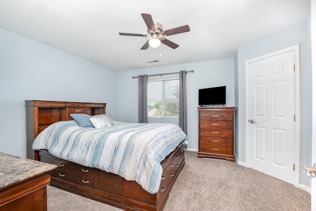 2139 Algiers St, Union, KY 41091 - bedroom with light carpet, ceiling fan, and baseboards
